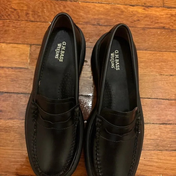 Women’s GH Bass Whitney platform Black Loafers size 8 - Picture 5 of 8